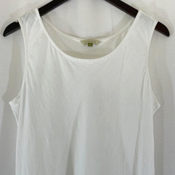 CHALET White Linen Sundress | L - Picture 2 of 9